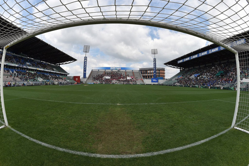 l'interno del Mapei Stadium di Reggio Emilia